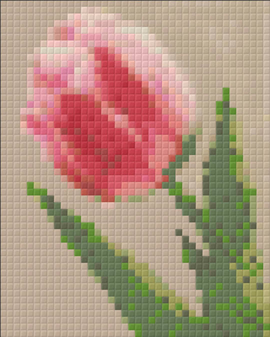 Tulip One [1] Baseplate PixelHobby Mini-mosaic Art Kit